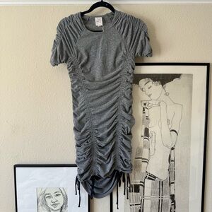 Cinq à Sept Estella Gray Ruched Dress